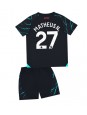 Manchester City Matheus Nunes #27 Ausweichtrikot für Kinder 2023-24 Kurzarm (+ Kurze Hosen)